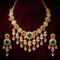Emerald Ruby Heritage Temple Necklace Set